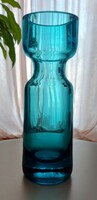 Türkiz üveg váza