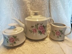 Alföldi porcelain rose coffee and tea set