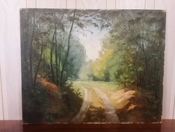 Kiss marton oil landscape painting on canvas