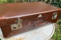 Eredeti KINDELBRÜCK VEB KOFFERFABRIK ECHT VULKÁNFIBER bőrönd, retro koffer