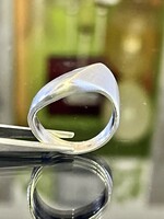 Art-deco Stílusú, tömör ezüst gyűrű