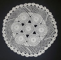 2 old crocheted tablecloths