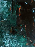 "Zuhanás a mélybe" akril - vegyes technika, 40x30 cm, vászon, szignózott