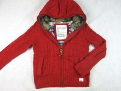 Original superdry (l) women's twisted pattern transitional pullover jacket