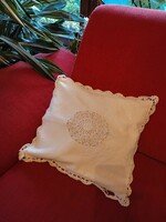 Vintage madeira, lace decorative cushion cover, cushion cover