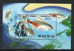 Halak, vízi élőlények 0017 (Észak Korea)  Mi  Block 266     1,00 Euró