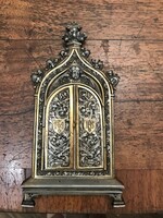 Fire enamel bronze home altar