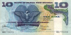10 kina 1985 Pápua Új Guinea aUNC