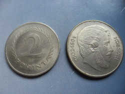 Nice 2 forints from 1966 and 5 forints from 1967,