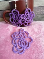 Purple boat lace rose set