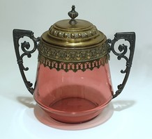 Art Deco, Unique Glass Jar WMF Cookie, Tea or Candy Container