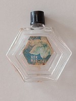 Old blue daffodil perfume bottle cologne bottle with old label