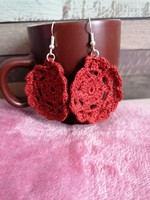 Brown crochet earrings