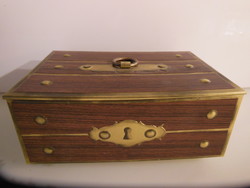 Box - metal - 17 x 11 x 8 cm - chest of drawers - retro - Austrian - flawless