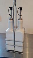 Tabletop dispenser for oil and vinegar