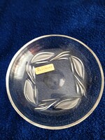 Nachtmann kristály üveg kínáló tál, 16 cm az átmérője