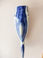 Russian ghzel fish-shaped wall vase. Beautiful, rare piece!