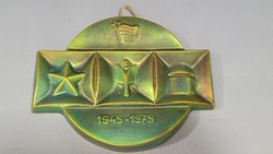 Old Zsolnay eosin-glazed plaque