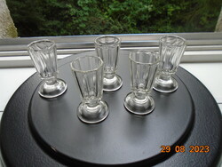 8 Square Biedermeier relief 1/60 scale thick-walled glasses