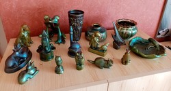 15-piece eozin zsolnay collection for sale together!
