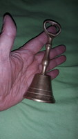 Antique copper handle servant call bell 15 cm according to the pictures