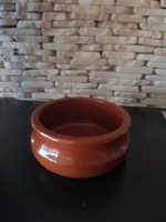 Glazed ceramic bowl, container, holder, for creative purposes