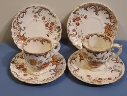 Sarreguemines fleury antique French coffee cup and saucer