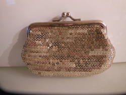 Wallet - old - 12 x 8 cm - sequined - Austrian - perfect