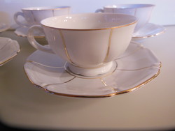 Coffee set - 10 pcs !! - Bavaria - garies - gilded - porcelain - perfect