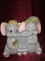 Retro ceramic bush / elephants