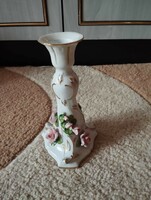 German porcelain baroque candle holder