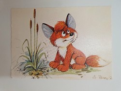 Vuk the Little Fox Pannonian film studio. Postcard, postmarked 1 postcard 800 ft