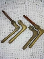 2 Pair of old copper doorknobs