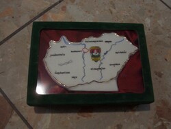 Border Guard rare country map in a porcelain gift box