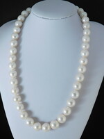 14K gold beautiful pearl necklace with 10mm large pearls