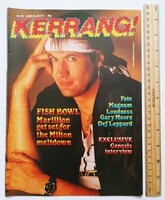 Kerrang magazine 86/6/26 marillion genesis def leppard gary moore kelly johnson magnum fate loudness