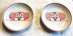 Decorative bowl that can be hung on the Raven House wall, 15 cm retro, two pieces