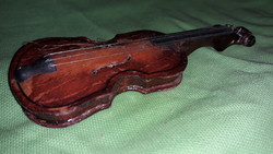 Antique beautiful wooden small table decoration leaf weight violin 16 cm according to pictures