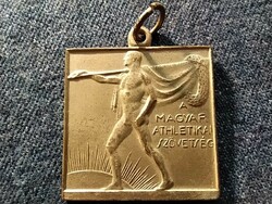A Magyar Atlétikai Szövetség egyoldalas bronz medál (id79286)