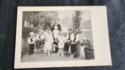 Approx. 1921 Last Hungarian king iv. Contemporary photo sheet of Károly + Queen Zita + family