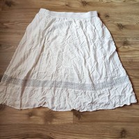 C&a yessica m white elastic waist viscose skirt