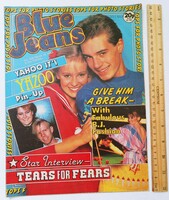 Blue jeans magazine 83/3/19 yazoo poster tears for fears
