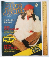 Blue jeans magazine 80/1/19 billy idol poster angels starjets
