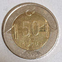 2020. Törökország 50 Kurus bimetàl  (99)