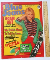 Blue jeans magazine 81/6/20 duran duran poster dollar adam ant