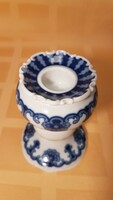 Wallendorf, echt cobalt porcelain candle holder, flawless, miracle blue, 11.2 cm