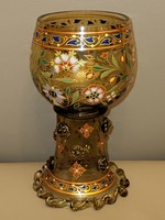 Decorative cup with sole - so-called Römer cup giergl henrik company budapest
