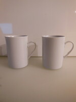 Mug - 2 pcs - 2 dl - porcelain - snow white - shiny - German - flawless