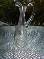Antique polished glass decanter