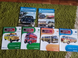 4 legendary buses from the past, scattered numbers deagostini 8000ft/4 pcs Óbuda 2/3/4/32 numbers